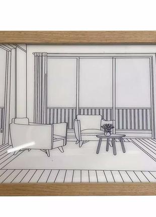 Ночник картина аккумуляторная - осень (картина светильник) - картина с подсветкой