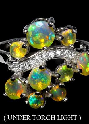 Каблучка срібло 925 натуральний опал