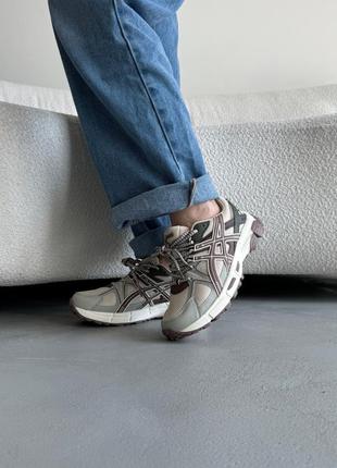 Новинка 🔥 asics gel-kahana 8 grey beige жіночі кросівки3 фото