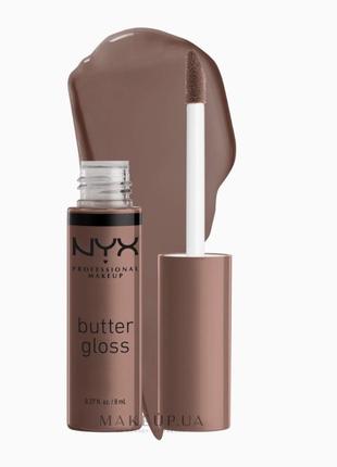 Nyx professional makeup butter gloss зволожувальний блиск для губ1 фото