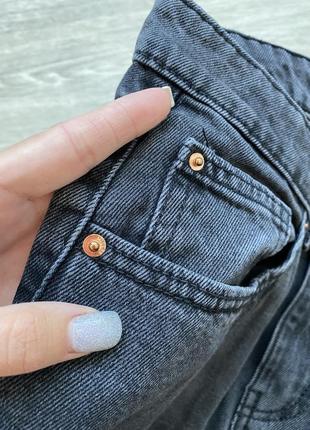 Круті сірі джинси mom denim co 8/36/s6 фото