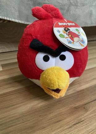 М'яка плюшева іграшка angry birds (red) птах ред велика 28 см  нова