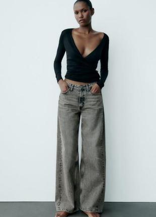 Джинси zara wide leg2 фото