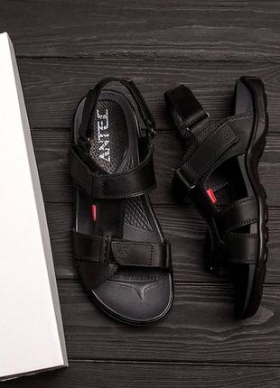 Чоловічі літні шкіряні сандалії високої якості весна літо босоніжки шльопанці4 фото