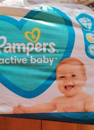 Підгузки памперси pampers active baby 3, 4