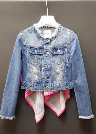Брендовый джинсовый пиджак на девочку производство италия1 фото