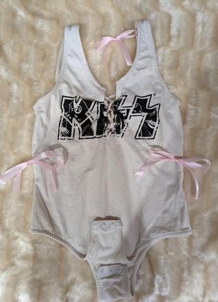 Боди с металл группой kiss