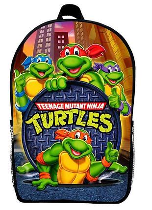 Рюкзак черепашки ниндзя детский (gear bag tn mini 02) черный, 29 х 21 х 9 см