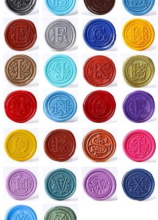 Набор для сургучной печати №0 факсимиле печать с буквой+сургуч+ложка