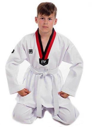 Кимоно для тхэквондо добок mto co-5518, 1 бело-черный (37429175)