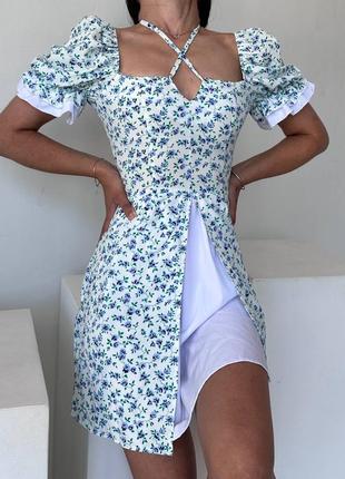 Короткое легкое платье 👗, отличная ткань софт, сбоку есть потайная молния
