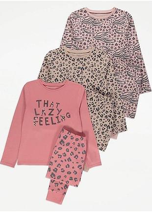 Пижама george на девочку 6-7 лет 116-122 см и 9-10 лет 134/140 см штаны кофта джордж