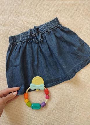 Джинсова спідничка на дівчинку 3-4 роки. юбка для дівчинки
