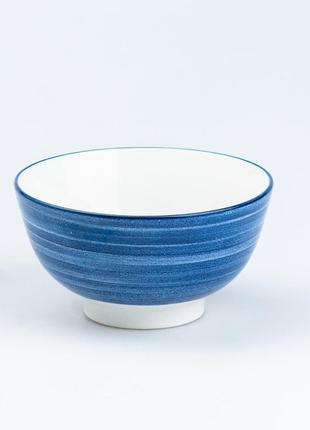 Столовий сервіз тарілок 24 штуки керамічних на 6 персон синій5 фото