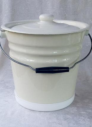 Ведро эмалированное с поддоном idilia "13221/01" (10л)