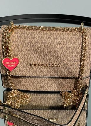 Michael kors mini bag beige1 фото