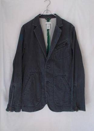 Куртка пиджак джинсовая серая мытая 'diesel' 52-54 р1 фото