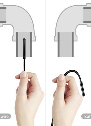 Usb ендоскоп міні камера жорсткий кабель 10 метрів, автомобільний технічний бороскоп для смартфона3 фото