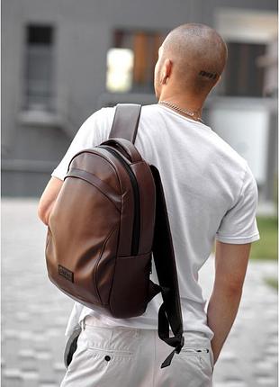 Женский рюкзак sambag 46х13х28 см коричневый cl0108468
