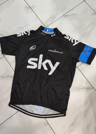 Вело джерси мужская  велофутболка rapha sky pinarello 52-54 (xl-xxl)