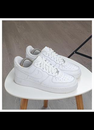 Кожаные кроссовки nike air force
