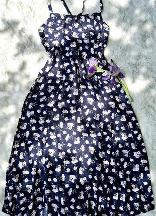 Платье-сарапак в цветочный принт