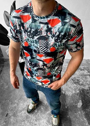 Футболка комбинированая