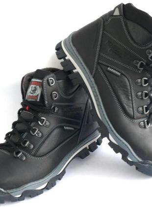 Кожаные  зимние ботинки кардинал.