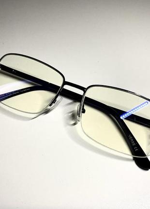 Компʼютерні окуляри прямокутні2 фото
