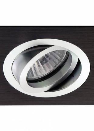 Встраиваемый светильник shen 10-1 черный/алюминий