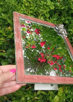 Зеркало настольное посеребрение . супер состояние.италия