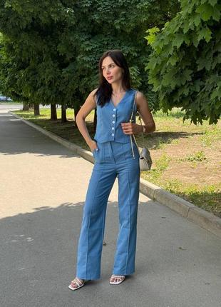 Костюм женский из льна 😍