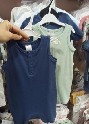 Ромпери для хлопчика 62, 74 розмір h&m