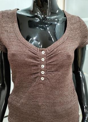 Футболка женская с люрексом2 фото