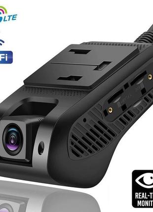 Авто видеорегистратор jimi, 4g wifi gps 1080p, 2 камеры, видеорегистратор dm-11