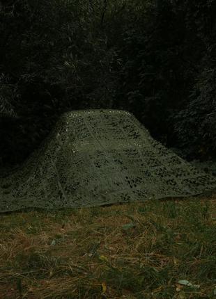 Сітка маскувальна тактична військова маскувальна для маскування техніки militex камуфляж 5х8м dm-11