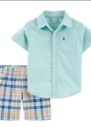 Костюм комплект carters сорочка шорти 12м 1 рік