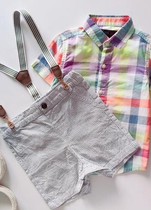 Нова сорочка з шортами на підтяжках артикул: 20413