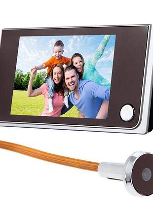 Відеовічко з монітором kivos sf515, камера вічко в двері, дверний кольоровий відеовічко dm-11