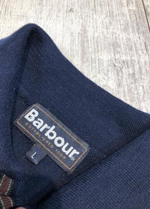 Мужская кофта лонгслив шерстяная barbour3 фото