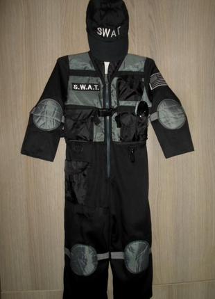 Костюм карнавальный полицейский экипированный 5-6 лет рост 110-116