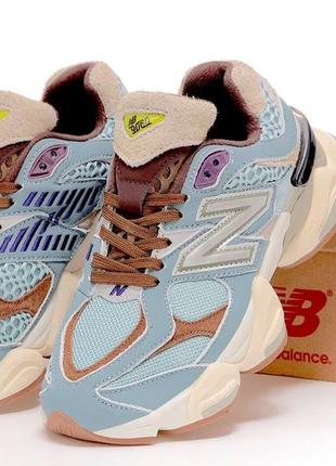 Женские кроссовки new balance 9060 brown blue 36-37-38-39-40-41