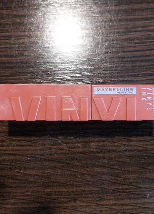 Стійка рідка помада для губ maybelline superstay vinyl ink liquid lipstick 10 lippy, 4.2 мл