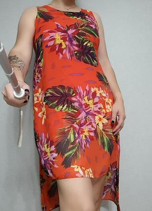 Коралловое платье, сарафан atmosphere m-l/10-12