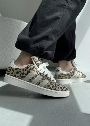 Адидас кеды кампус леопард adidas campus 00s white/ leopard