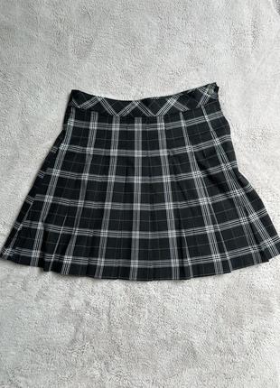 Міні спідниця в клітинку h&m