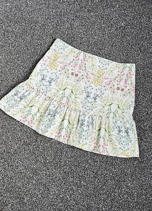 Юбка в цветочный принт
