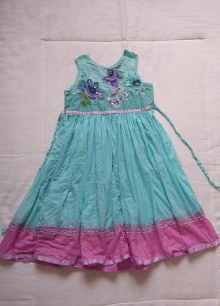 Платье красивое на девочку monsoon  children 4-5 лет