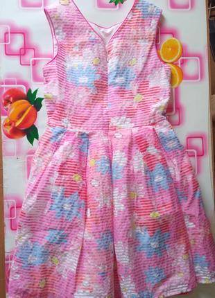 Фирменное легесеное нарядное платье 11 лет.