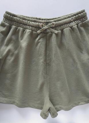 Шорты хаки с накладными карманами артикул: 20367